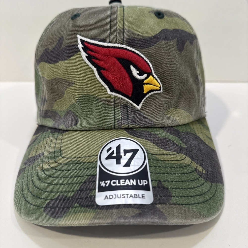 Arizona Cardinals '47 Clean Up Hat Mens Camo Adjustable NFL Strapback Cap NEW